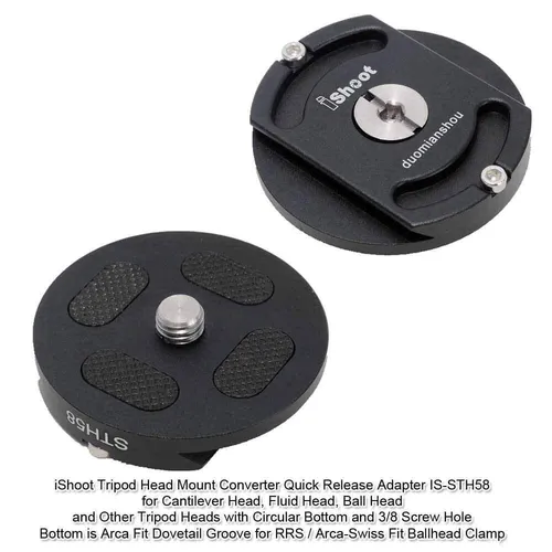 Tripod head bottom screw for tripod for crane