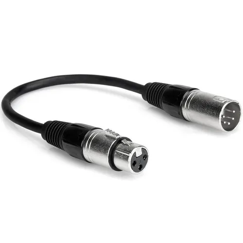 DMX512 Adapter XLR5M to XLR3F