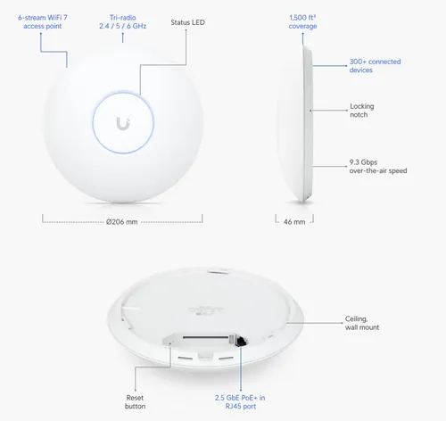 UBIQUITI Unifi Wifi 7 Pro Access Point