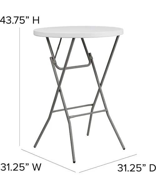 2.6 ft Round Table (Bar Height)