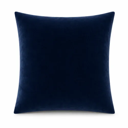 14in x 14in. Square Navy Velvet Accent Pillows
