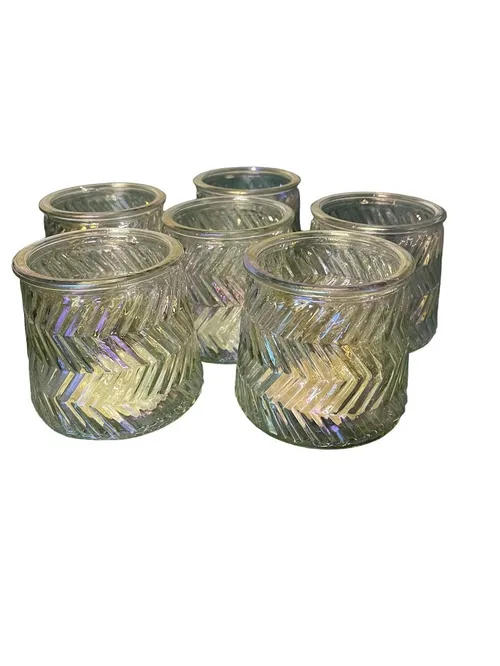 Glass Swirl Votive Holder