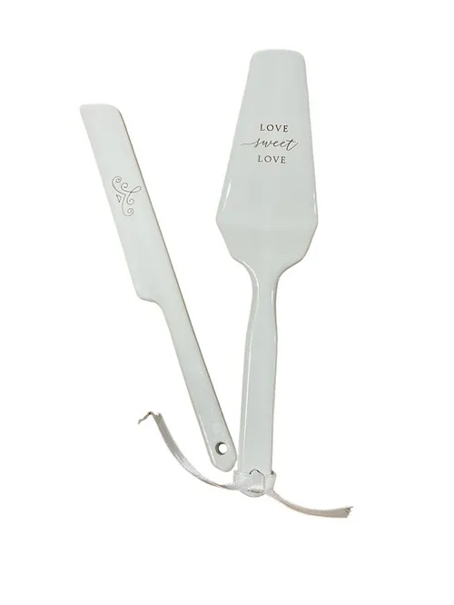 Cake Server Set- White