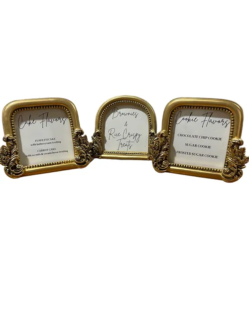 Gold Frames- Set of three