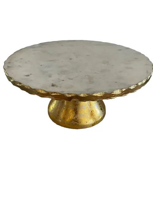 Cake Stand- Gold and Marble
