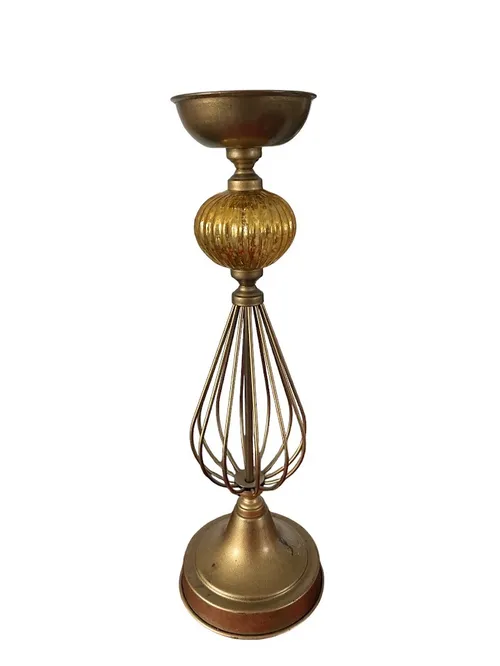 Gold Candle Sticks- Set of two