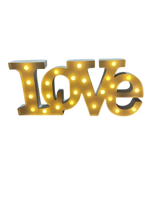 Letters- Love Lighted Capital V