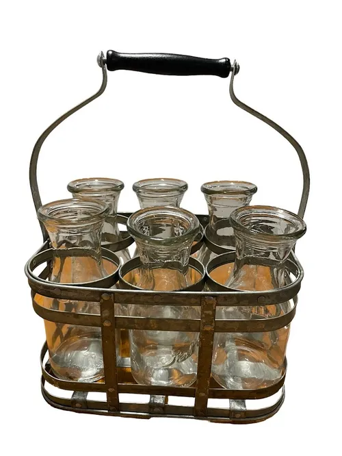 Milk Jug Crate flower vase