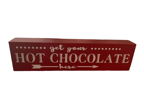 Hot Chocolate this way sign