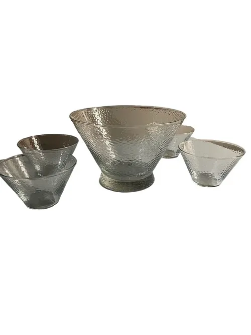 Hammered Serving Bowls- Glass 