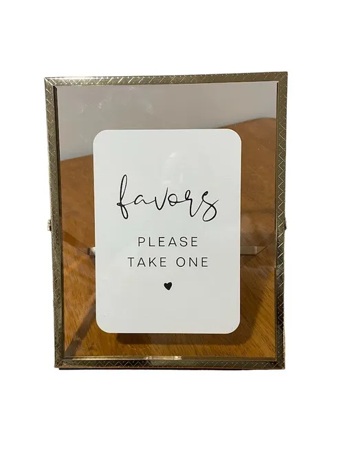 Frame- Clear with Gold