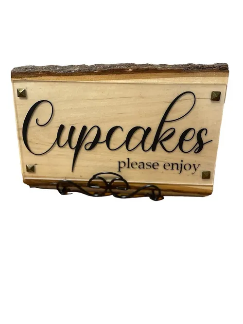 Cupcakes Sign- Wooden