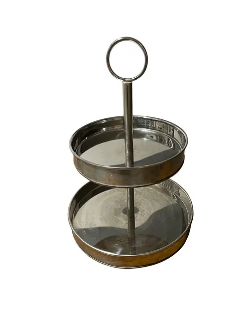 Two Tiered Silver Tray