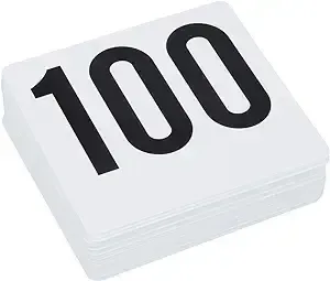1-100 Paddle Numbers