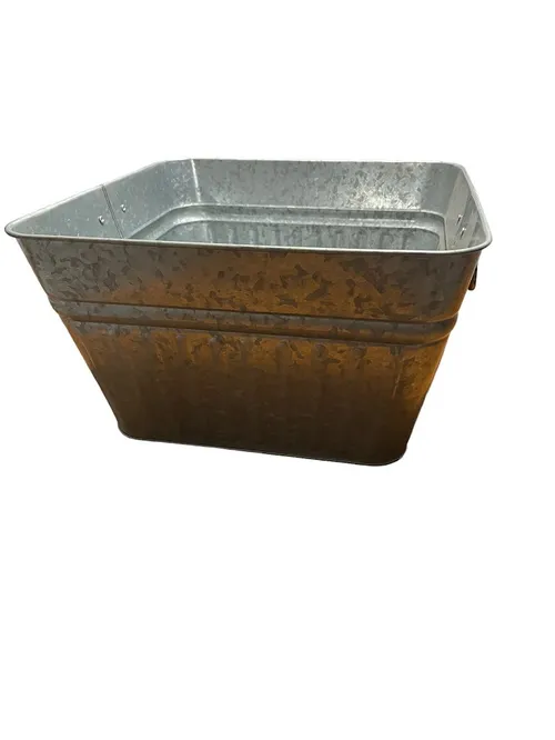Galvanized Sqaure Tub- Small