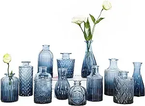 Bud Vases- Blue set of 12