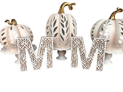 Letter M Wooden Lace