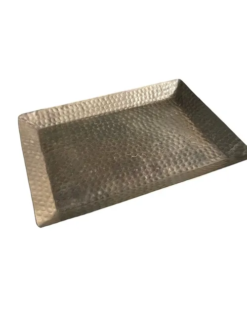 Tray- Hammered silver
