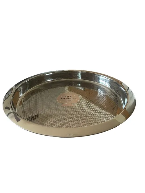 Silver Bar Tray- Checked