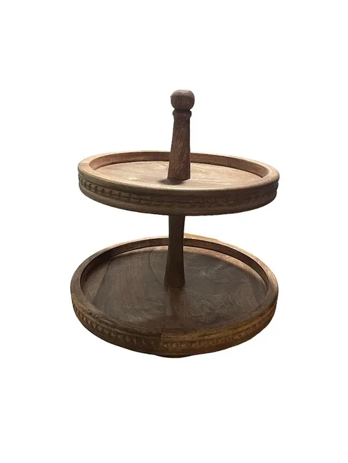 Two Tiered Tray- Wooden