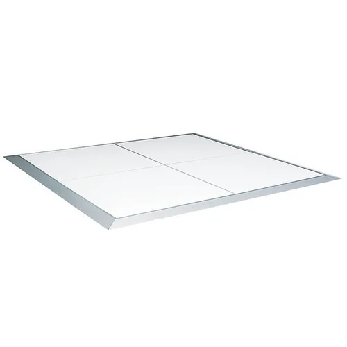 15x15 White Dance Floor with silver edging
