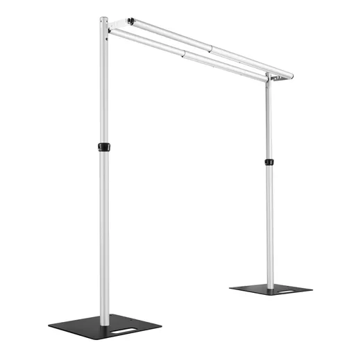 10x10Ft Double Crossbar Pipe and Drape Heavy Duty Adjustable Backdrop Stand