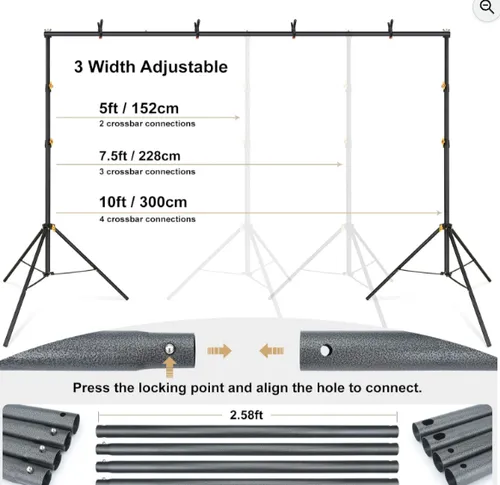 Backdrop Stand 10x6.5