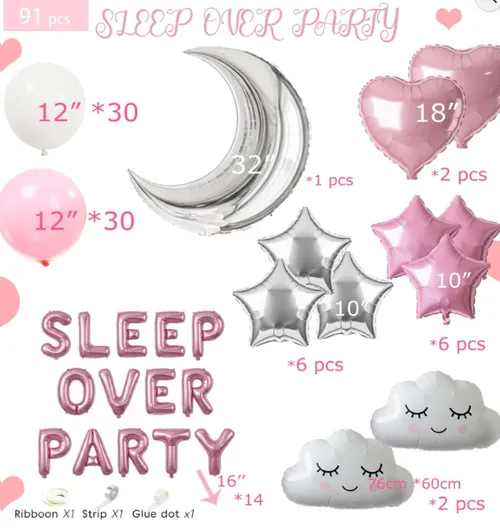 Slumber Party / Pink White