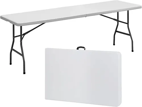 8ft Folding Table Seats 8-10