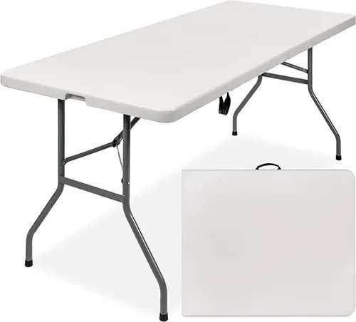 6ft Folding Table Seats 6-8