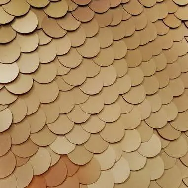 Pallíettur - stórar gull 