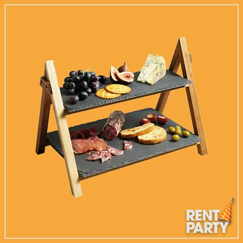 Tveggja hæða framreiðsludiskur