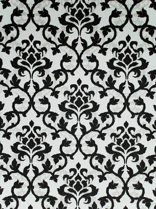 Svart og Hvítt Damask