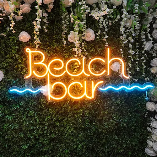 Led skilti - Beach Bar