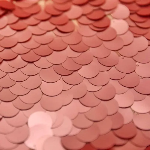 Pallíettur - stórar rose gold 