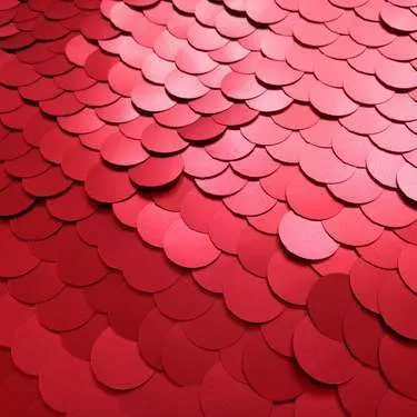 Pallíettur - stórar rauðar