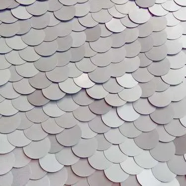 Pallíettur - stórar silfur (mattar)