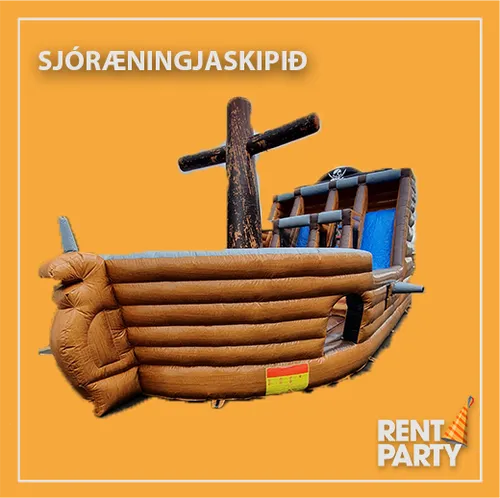 Sjóræningjaskip - hoppukastali