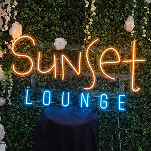 Led skilti - Sunset lounge