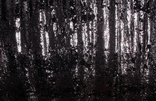 Pallíettur - litlar silfur/svartar