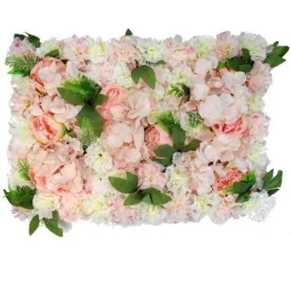 Flower wall PEACH/PINK Peonies, Carnations & Hydrangeas 