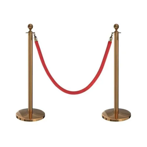 Gold Rope Barrier Pair