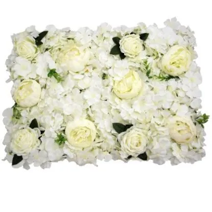 Flower wall Ivory Peonies, Carnations & Hydrangeas