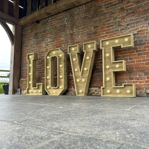Rustic LOVE Letters
