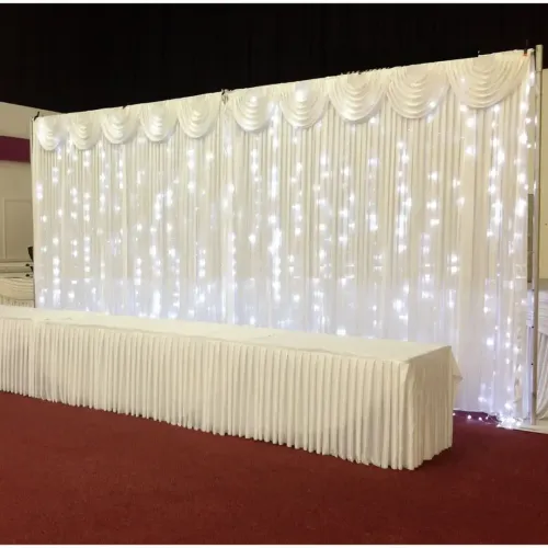 Cool White LED Drape
