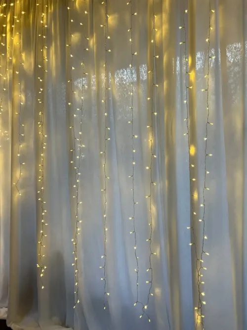 Warm White LED Drape 