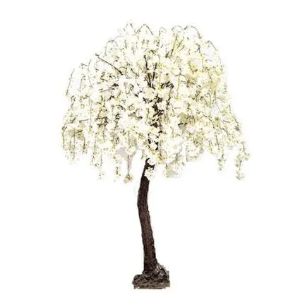 220cm Deluxe Artificial blossom tree white
