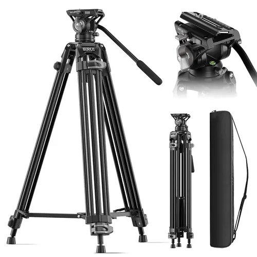 SIRUI Quick Release Carbon Fiber Video Tripod, 73