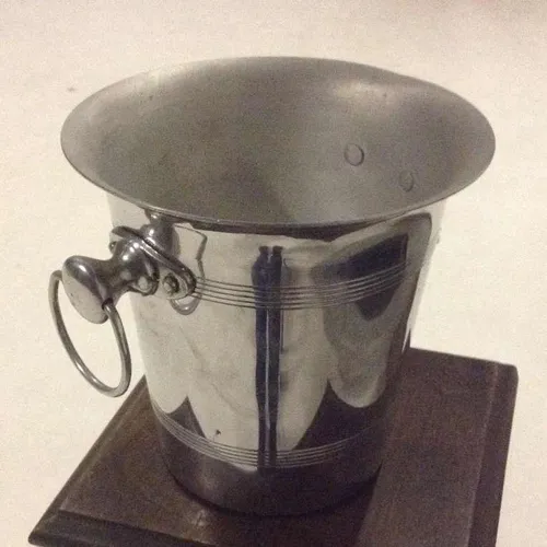 Stainless steel ice bucket