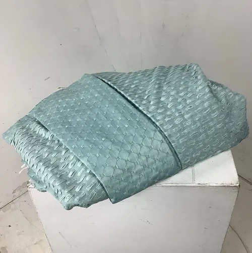 Blue Stitched Curtain